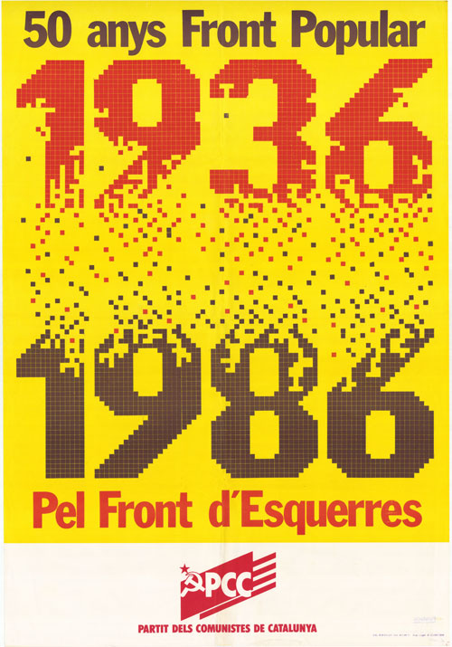 50 anys Front Popular 1936 1986 Pel Front d'Esquerres