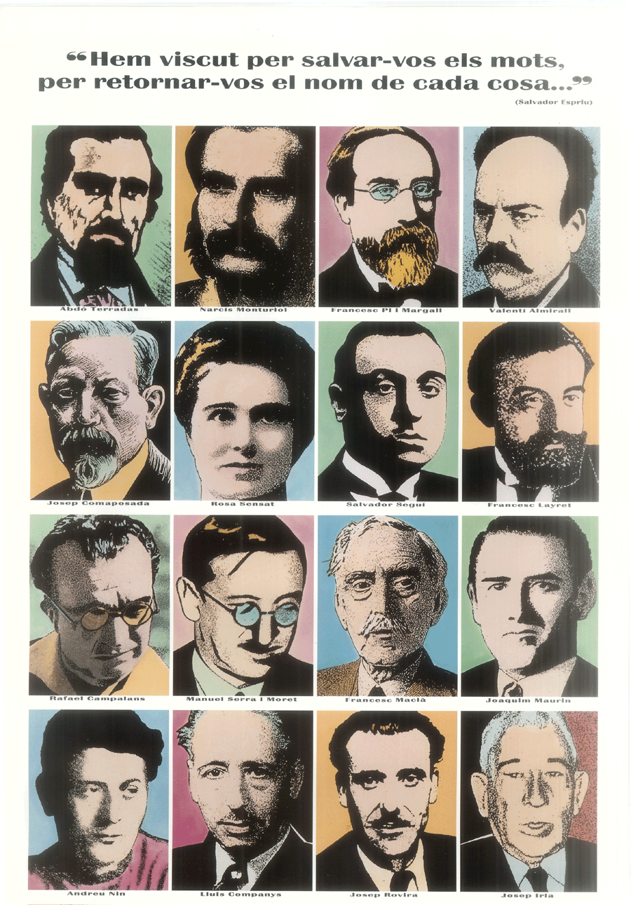"Hem viscut per salvar-vos els mots, per retornar-vos el nom de cada cosa..." (Salvador Espriu)