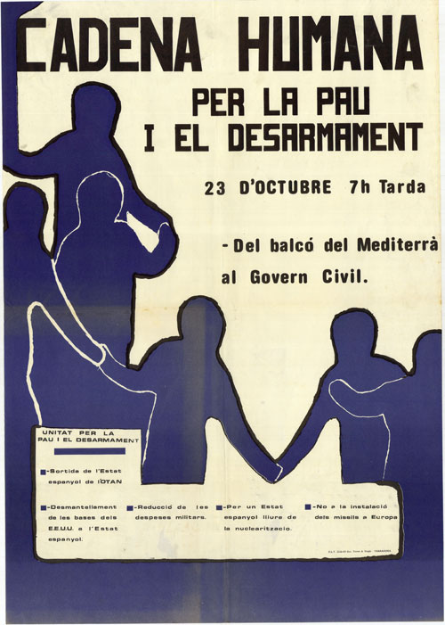 Cadena humana per la pau i el desarmament : 23 d'octubre 7h tarda : del balcó del Mediterrà al Govern Civil