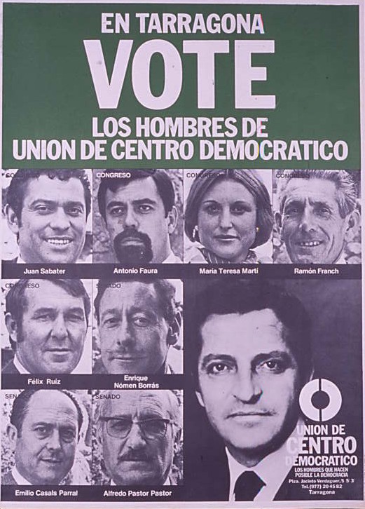 En Tarragona vote los hombres de Unión de Centro Democrático