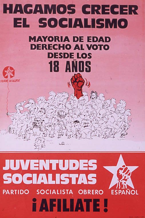 Hagamos crecer el socialismo : Mayoria de edad derecho al voto a los 18 años