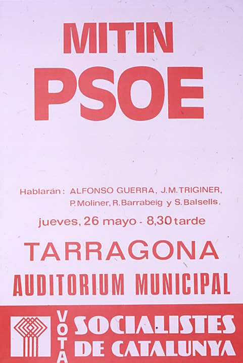 Mítin PSOE : Vota Socialistes de Catalunya