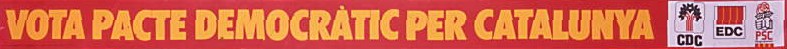 Vota Pacte Democràtic per Catalunya