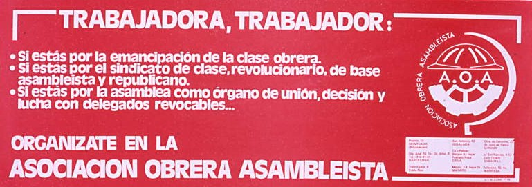 Trabajadora, trabajador : si estás por la emancipación de la clase obrera... [...]