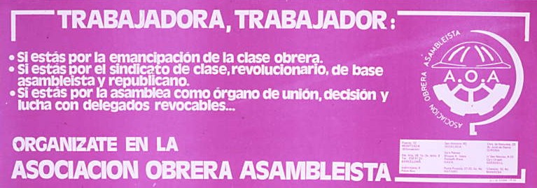 Trabajadora, trabajador : si estás por la emancipación de la clase obrera... [...]