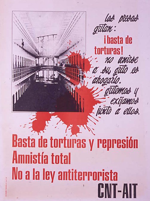 Basta de torturas y represión Amnistía total No a la ley antiterrorista