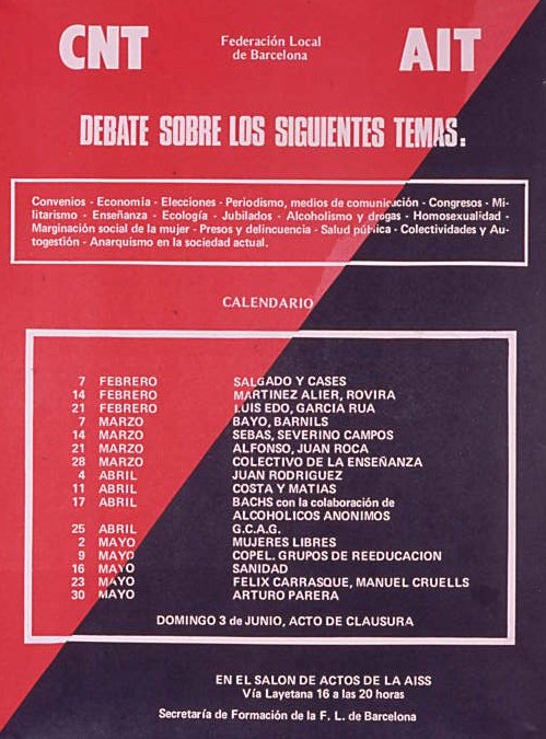 Debate sobre los siguientes temas