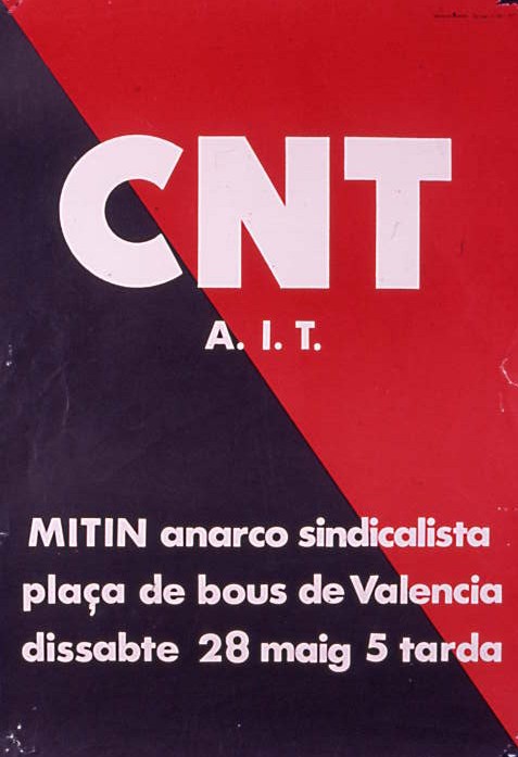 Mitin anarco sindicalista : Plaça de bous de València : Dissabte 28 maig 5 tarda