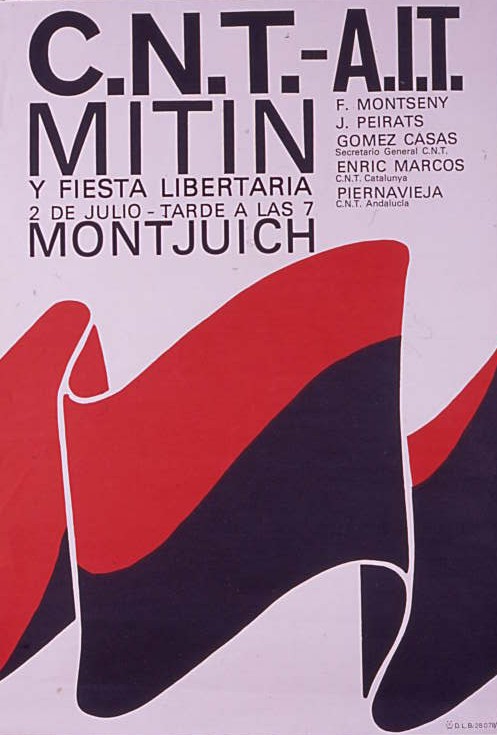 Mitin y fiesta libertaria : 2 de julio - tarde a las 7 : Montjuich