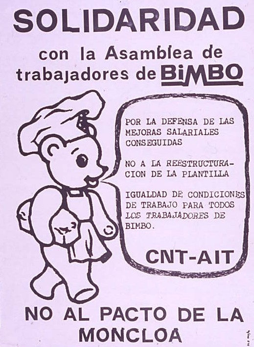 Solidaridad con la asamblea de trabajadores de Bimbo : No al Pacto de la Moncloa