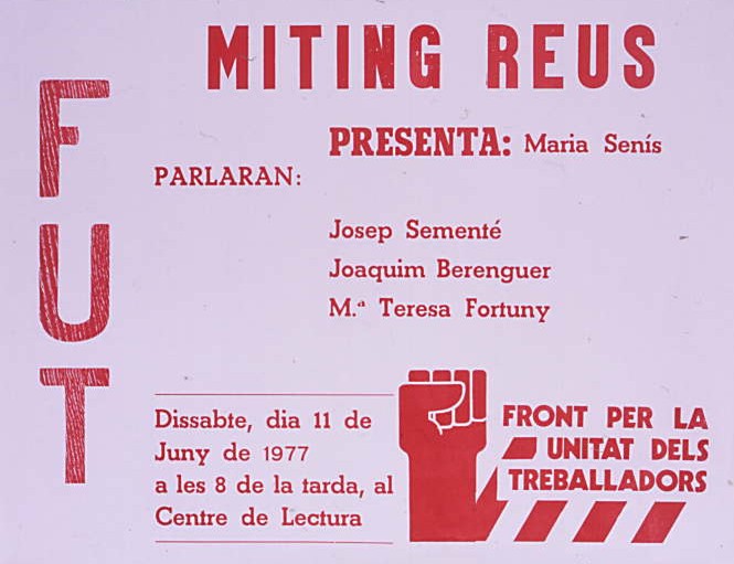 Miting Reus : Dissabte, dia 11 de juny de 1977