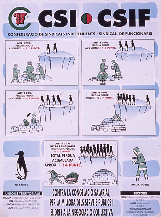 Contra la congelació salarial, per la millora dels serveis públics i el dret a la negociació col·lectiva