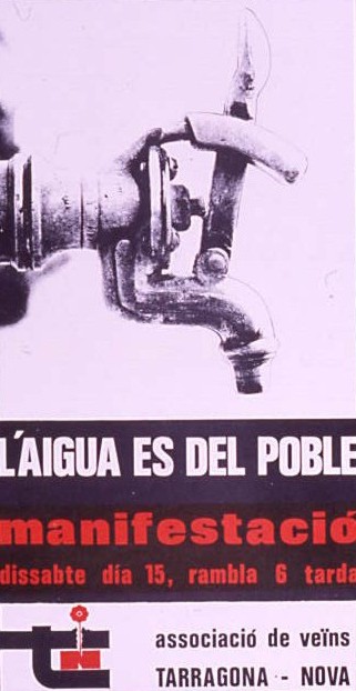 L'aigua és del poble : Manifestació dissabte día 15, rambla 6 tarda