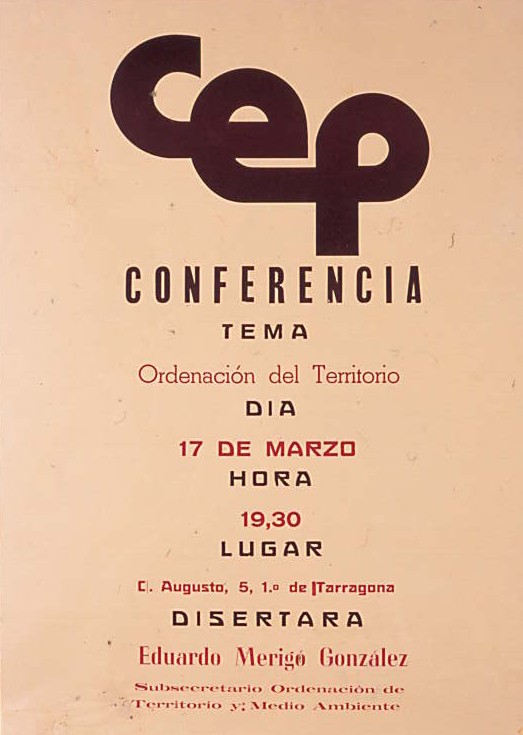 Conferencia tema ordenación del territorio
