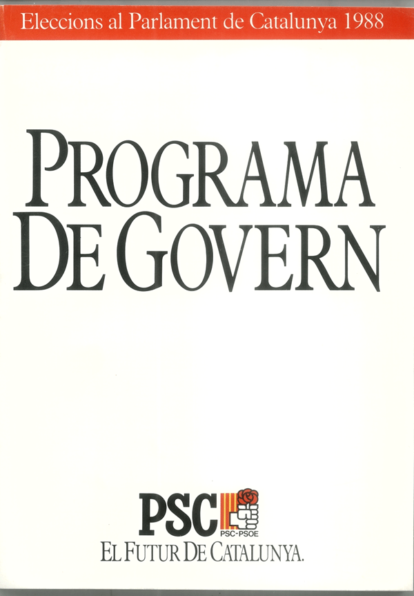Elecccions al Parlament de Catalunya : Programa de govern