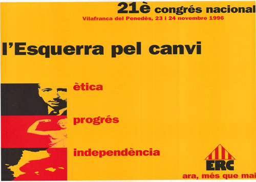 21è congrés nacional : Vilafranca del Penedés, 23 i 24 novembre 1996 l'Esquerra pel canvi