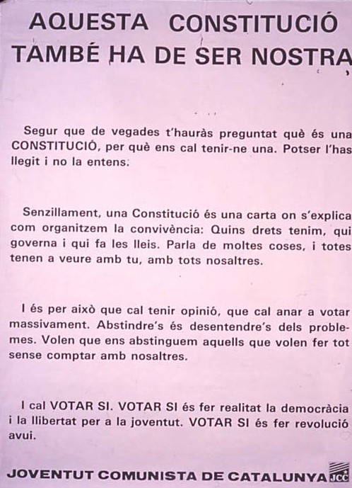 Aquesta Constitució també ha de ser nostra