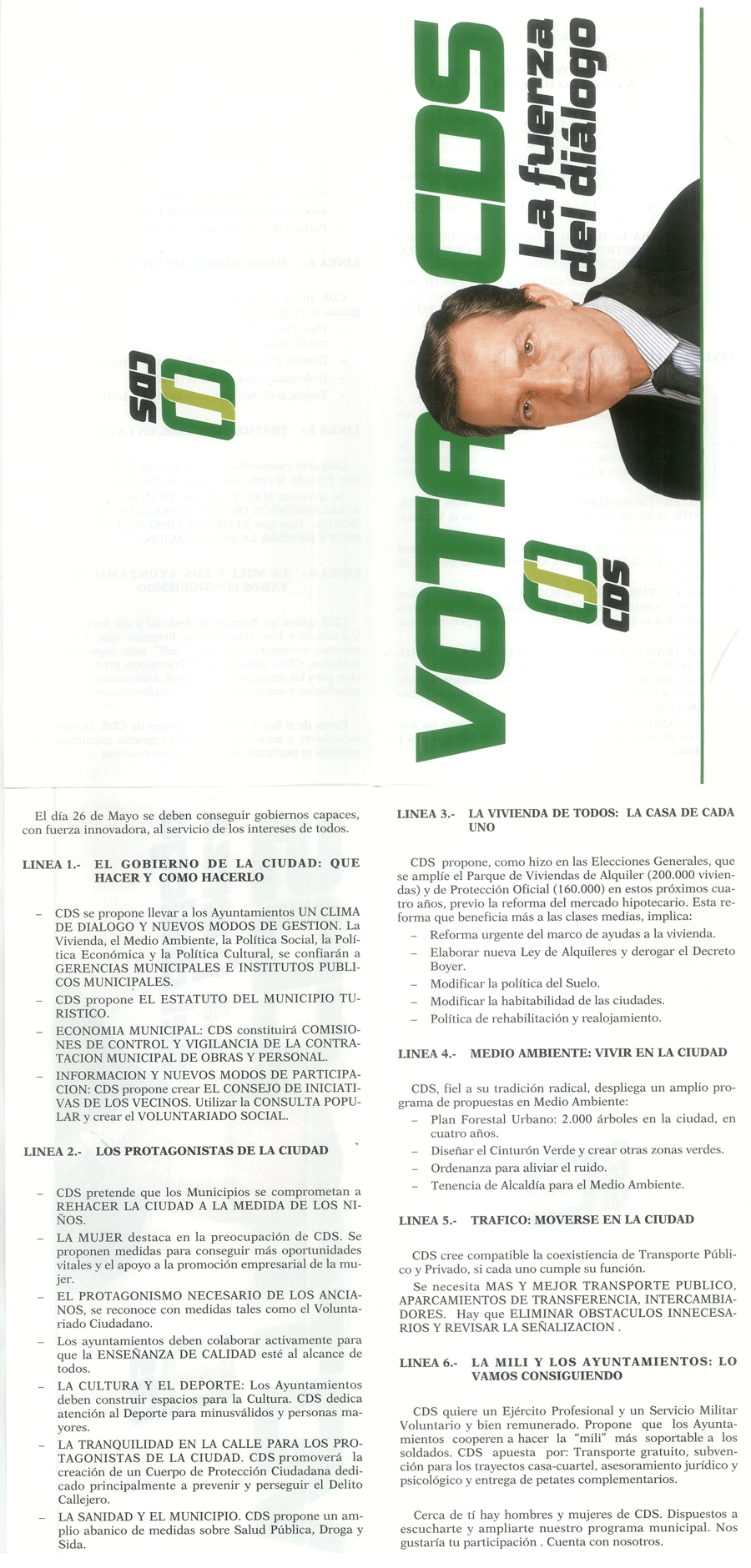 Vota CDS la fuerza del diálogo
