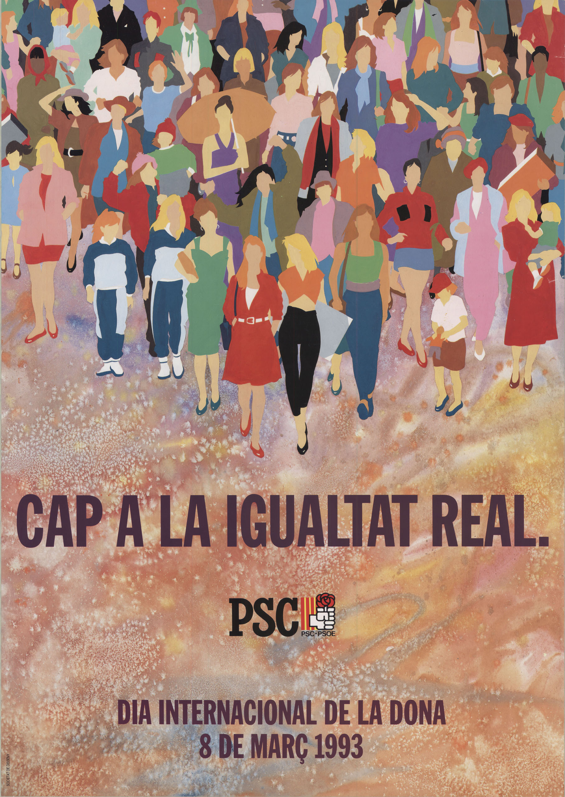 Cap a la igualtat real : dia internacional de la dona 8 de març 1993