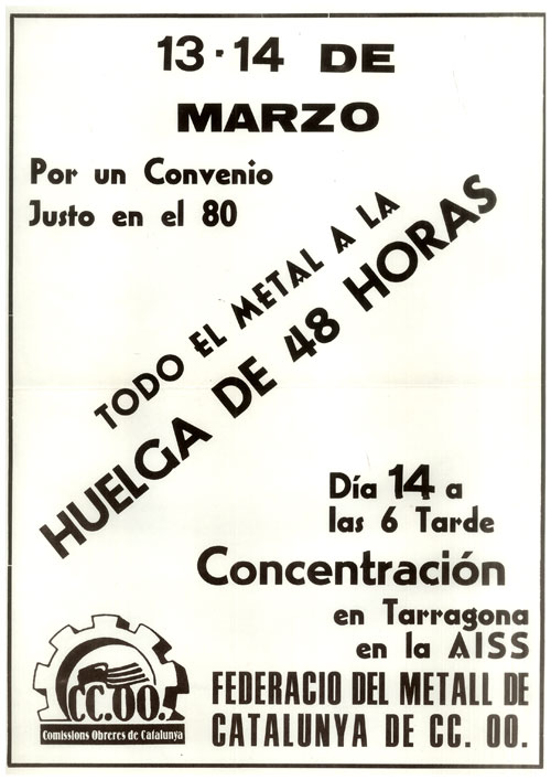 13-14 de marzo por un convenio justo en el 80 : todo el metal a la huelga de 48 horas