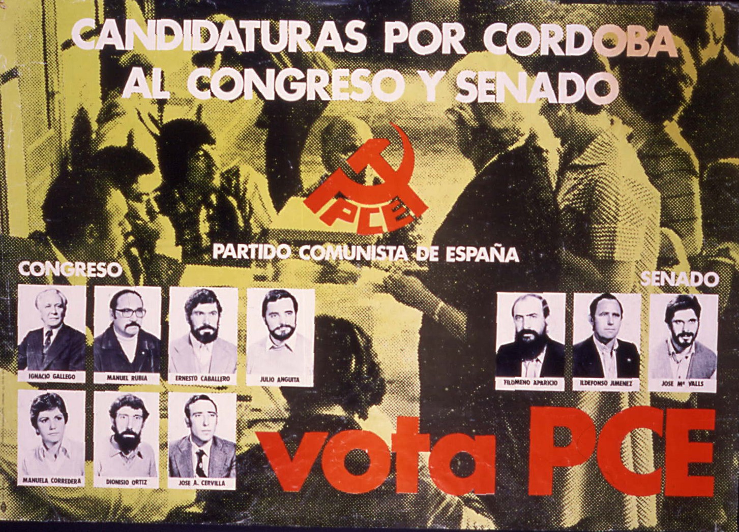 Candidaturas por Córdoba al Congreso y Senado : Vota PCE