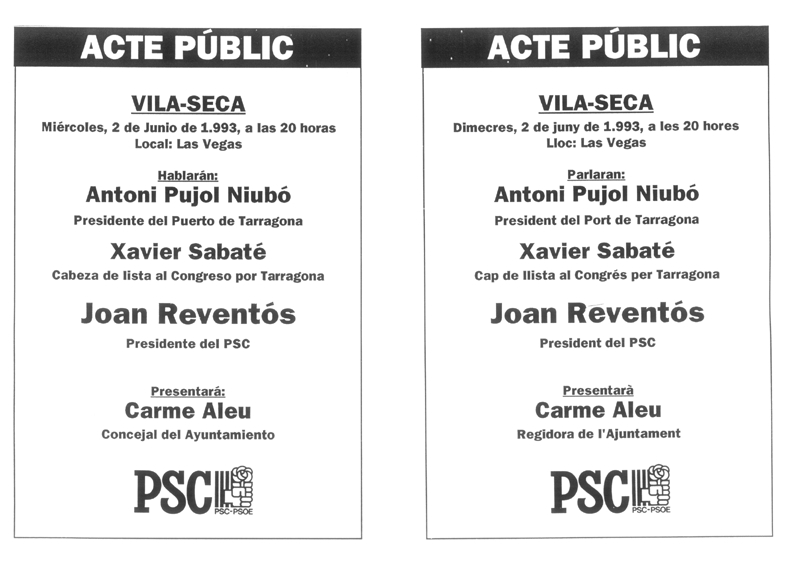 Acte públic : Vila-seca
