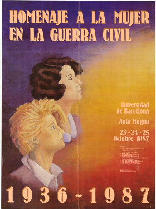 Homenaje a la mujer en la Guerra Civil 1936-1987