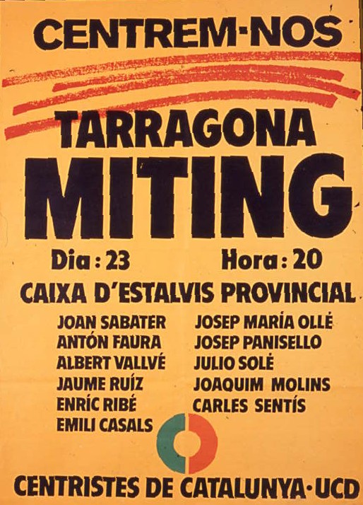 Tarragona: Miting : dia 23 Hora: 20 : Caixa d'Estalvis Provincial