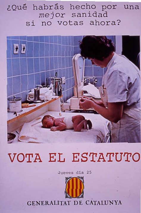 ¿Qué habrás hecho por una mejor sanidad : si no votas ahora? Vota el Estatuto