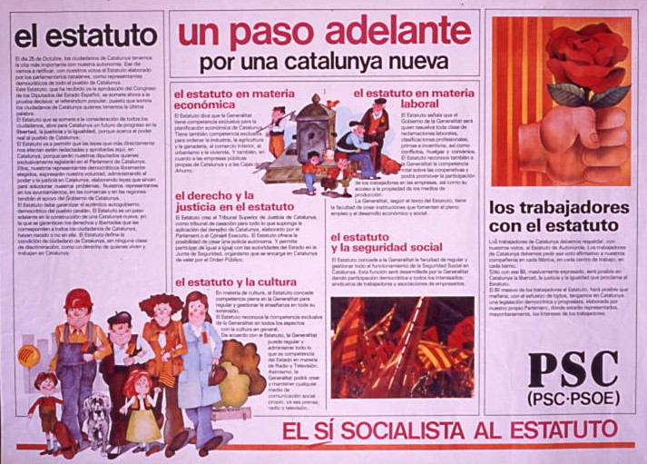 El Estatuto : un paso adelante : por una Catalunya nueva