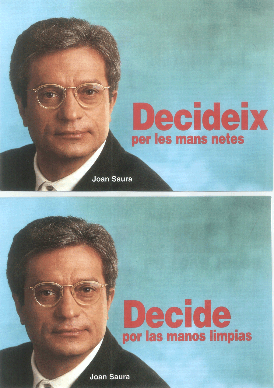 Decideix per les mans netes = decide por las manos limpias