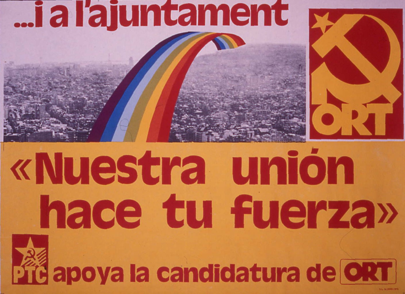 ...i a l'ajuntament : &quot;Nuestra unión hace tu fuerza&quot;