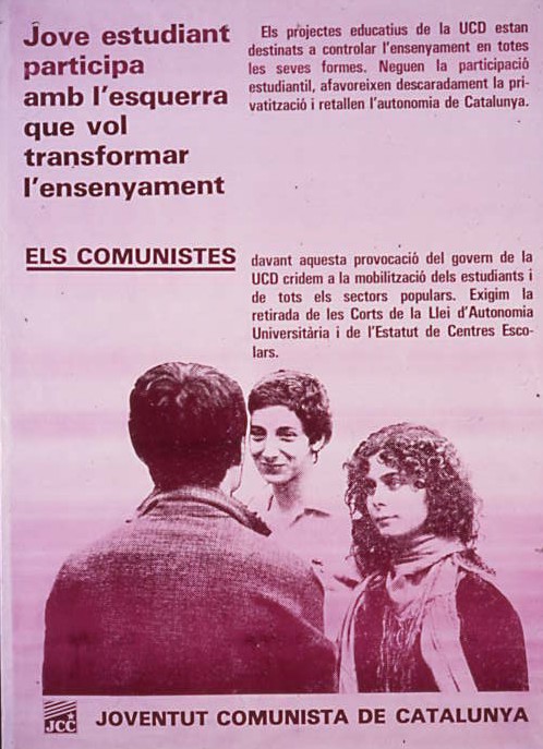 Jove estudiant : participa amb l'esquerra que vol transformar l'ensenyament