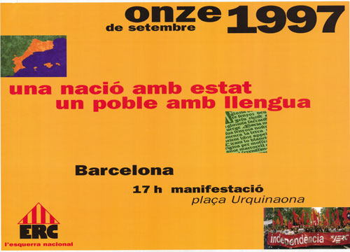 Onze de setembre 1997 : una nació amb estat un poble amb llengua