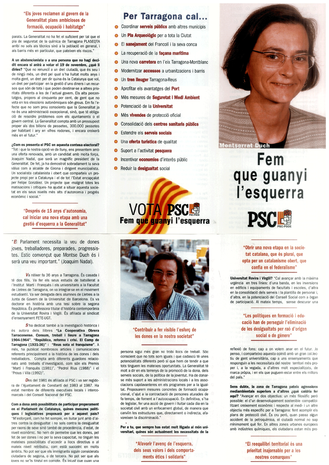 Montserrat Duch : fem que guanyi l'esquerra
