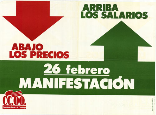 Arriba los salarios abajo los precios : 26 febrero manifestación