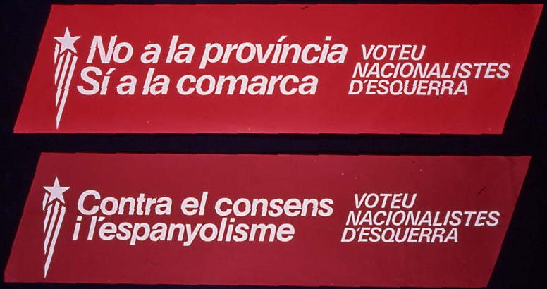 Contra el consens i l'espanyolisme : Vota Nacionalistes d'Esquerra