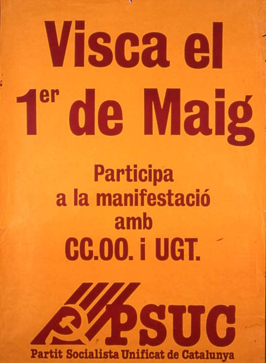 Visca el 1er de Maig : Participa a la manifestació amb CC.OO. i UGT