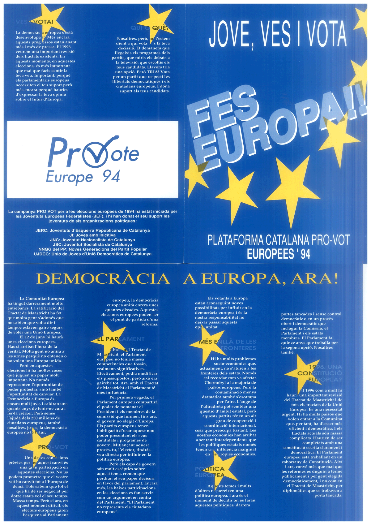 Jove, ves i vota : Fes Europa!!