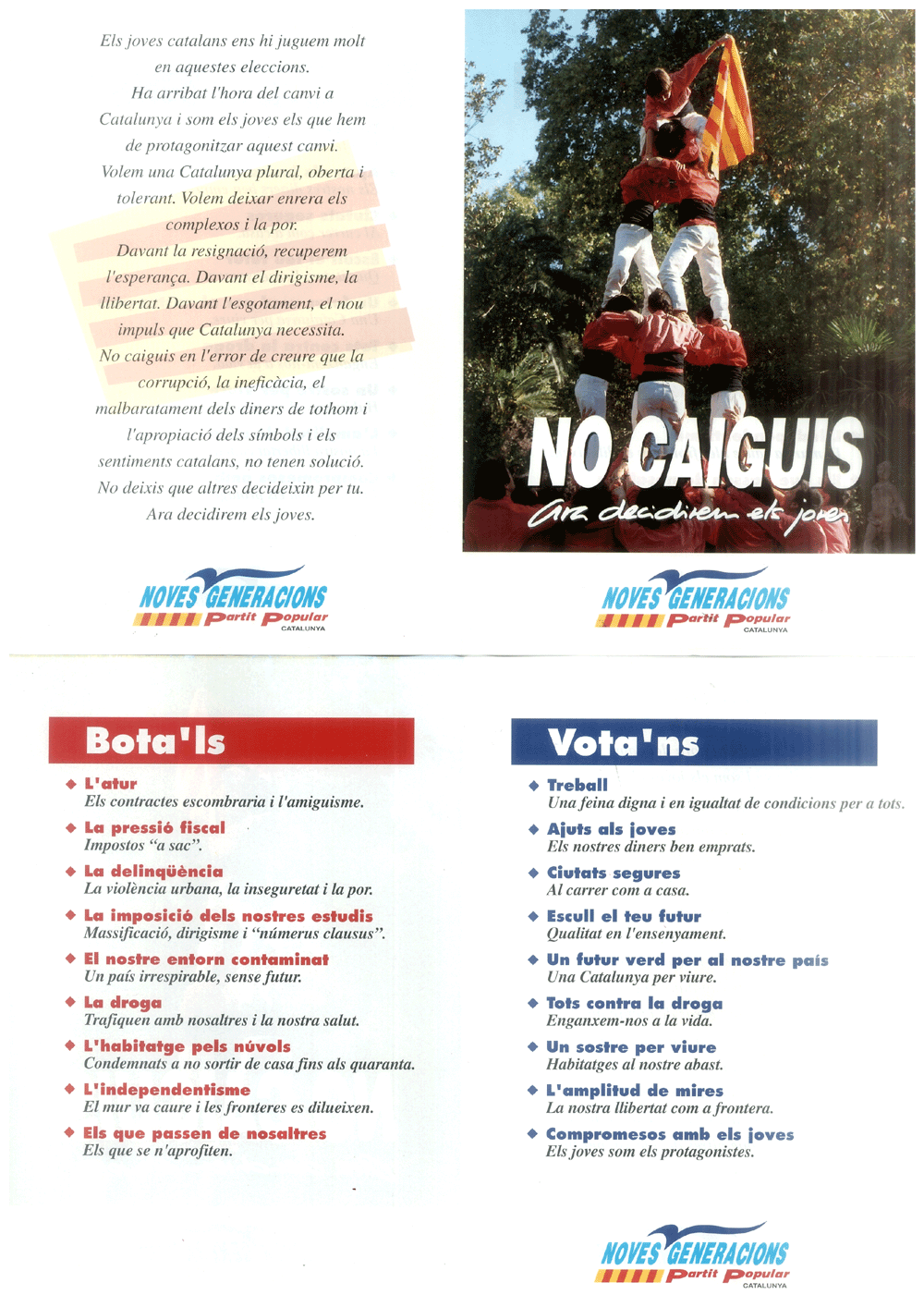 No caiguis : ara decidirem els joves