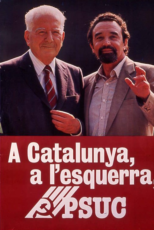 A Catalunya, a l'esquerra : Vota comunista vota PSUC