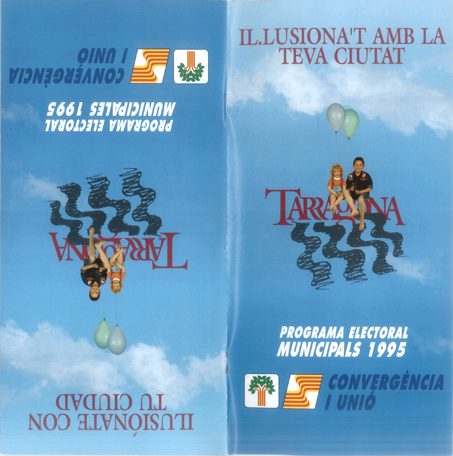 Il·lusiona't amb la teva ciutat : programa electoral municipals 1995 = ilusiónate con tu ciudad : programa electoral municipales 1995