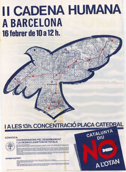 II cadena humana a Barcelona 16 febrer de 10 a 12 h.