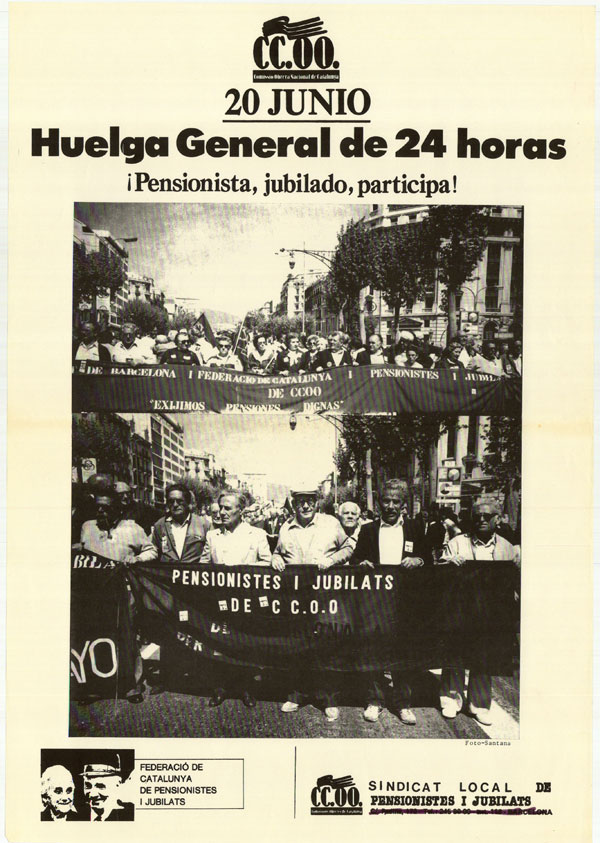 20 junio huelga general de 24 horas ¡pensionista, jubilado, participa!