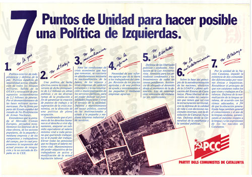 7 Puntos de unidad para hacer posible un política de Izquierdas