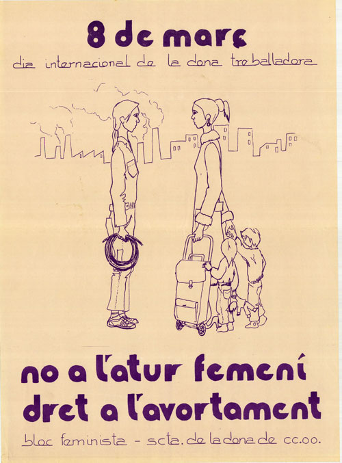 no a l'atur femení dret a l'avortament