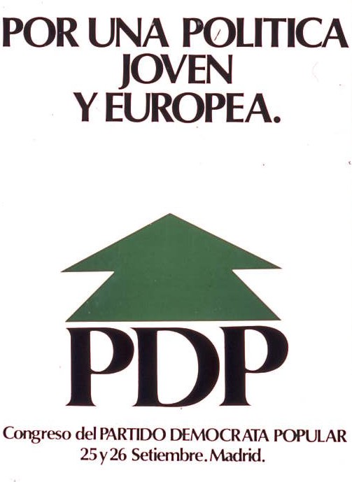 Por una política joven y europea : congreso del Partido Democrata Popular 25 y 26 setiembre. Madrid