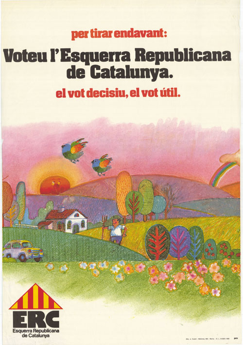 per tirar endavant: Voteu l'Esquerra Republicana de Catalunya. el vot decisiu, el vot útil.