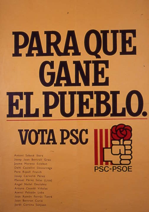 Para que gane el pueblo : Vota PSC