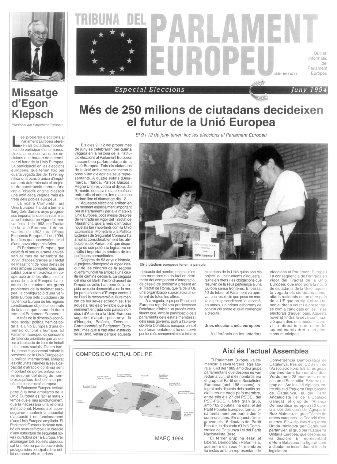 Tribuna del Parlament Europeu : especial eleccions